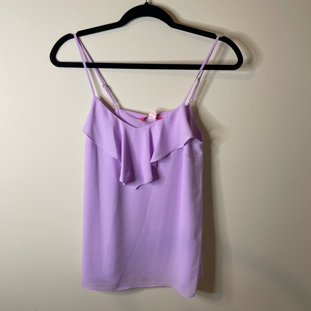 NWT Lilly Pulitzer Lileeze Lilac Freesia alarmed Cami Resortwear Vacation Beach